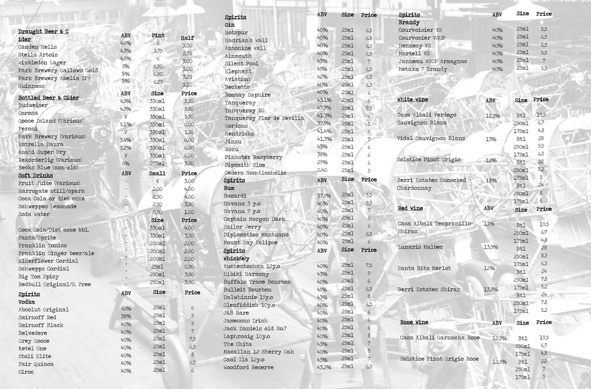 Hilton > Menus > Restaurant Dinner